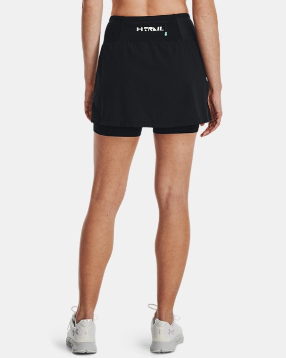 Women's UA SpeedPocket Trail Skirt, Black, pdpMainDesktop image number 1